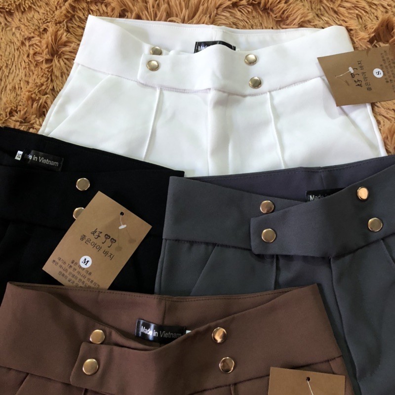 quần short cạp cao 4 khuy