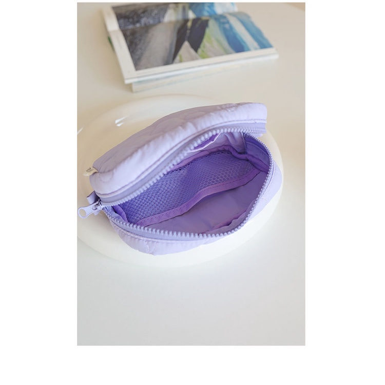 Túi Đựng Tiền Xu / Mỹ Phẩm Bằng Cotton Mềm Nhỏ Gọn Tiện Dụng Giá Đỡ