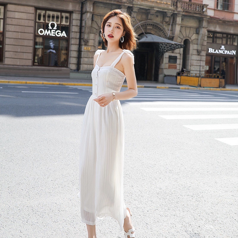 Quần Yếm Ống Rộng Lưng Cao Thời Trang Cho Nữ | BigBuy360 - bigbuy360.vn