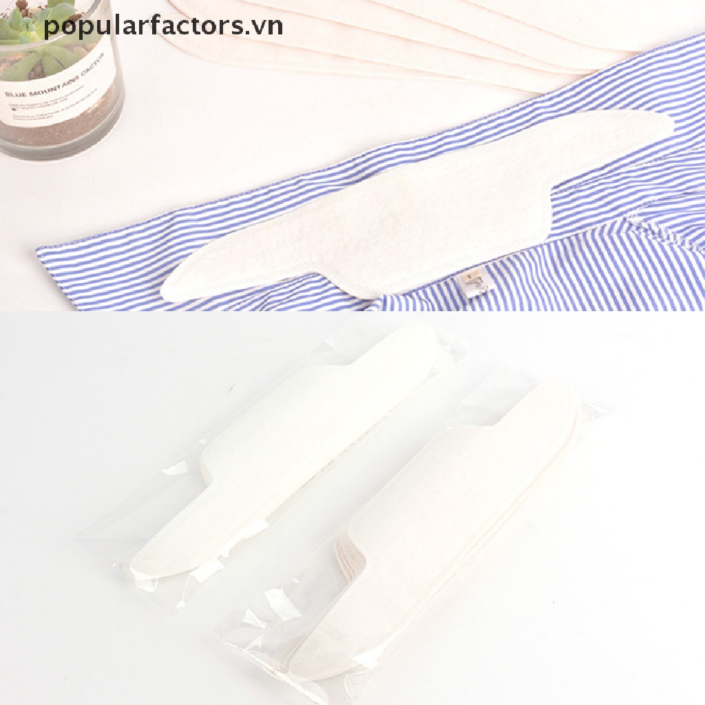 Set 10 miếng dán cổ áo sơ mi chống bẩn thoáng khí dùng một lần tiện dụng