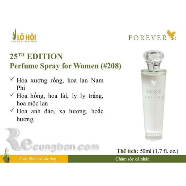 Nước Hoa Nữ 25TH Edition Perfume Spray for Women 208 FLP