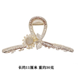 Kẹp Tóc Hình Hoa Hướng Dương Màu Vàng Bằng Kim Loại Kích Thước Lớn Phong Cách Hàn Quốc Hàng Mới Dễ Phối Đồ Đi Du Lịch
