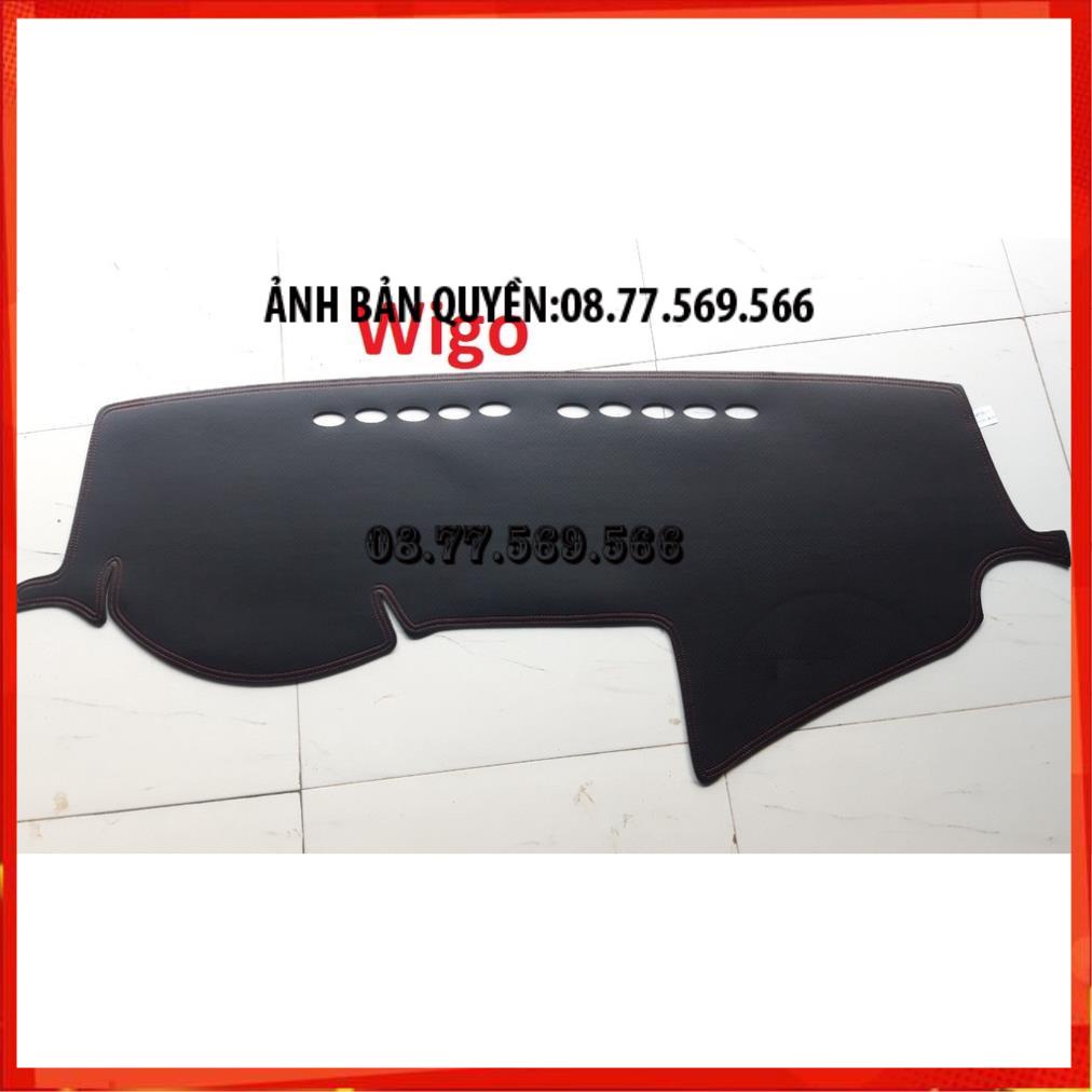 THAM TAPLO DA VÂN GỖ TOYOTA WIGO THẢM LÓT TAPLO 3 LỚP CHỐNG NÓNG XE HƠI Ô TÔ NHUNG LÔNG DA CARBON BẢO HÀNH 12 THÁNG