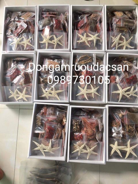 MINH MẠNG THANG HỘP  ĐỦ 33 VỊ 1.2KG 2 tắc kè