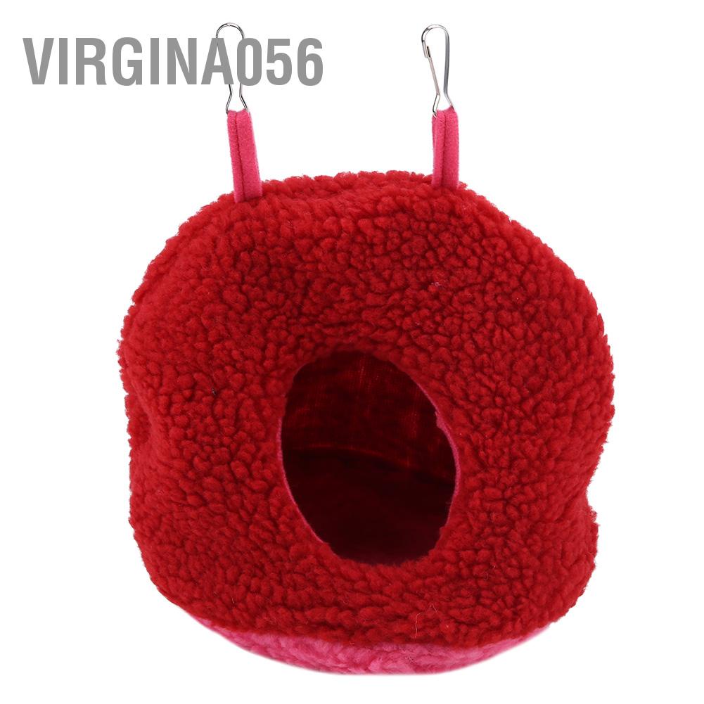 Virgina056 4 màu Vẹt làm tổ Berber Lông cừu Ấm áp sang trọng Võng treo giường xích đu Hang động cho chim thú cưng