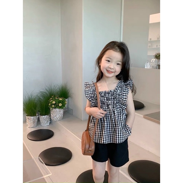 Sét caro kẻ chất thô cho bé đi học đi chơi từ 10-20kg💋