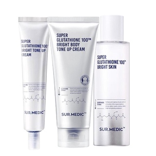 Bộ sản phẩm chăm sóc da Sur.Medic+ Super Glutathione 100 Bright