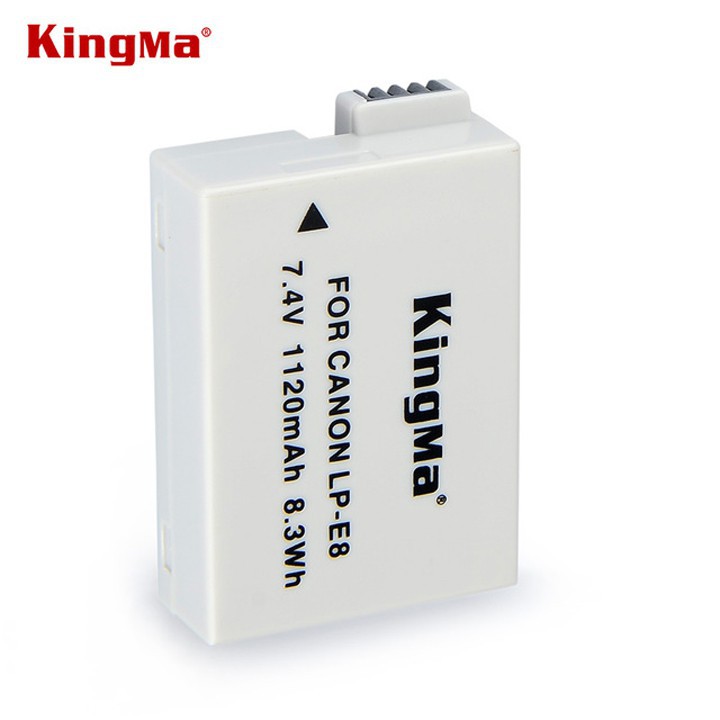 Bộ 2 pin 1 sạc Kingma cho Canon LP-E8 + Hộp đựng Pin, Thẻ nhớ