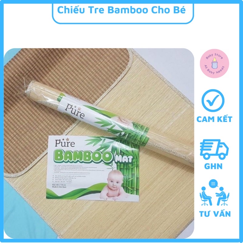 Chiếu Trúc Bamboo Tăm Nhỏ Cho Bé Mát Và Thoát Mồ Hôi