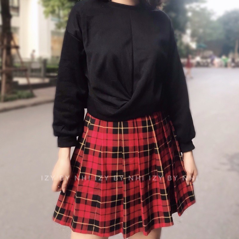 CHÂN VÁY KẺ XẾP LY BIGSIZE SIÊU CUTE - IZYBYNHI | BigBuy360 - bigbuy360.vn