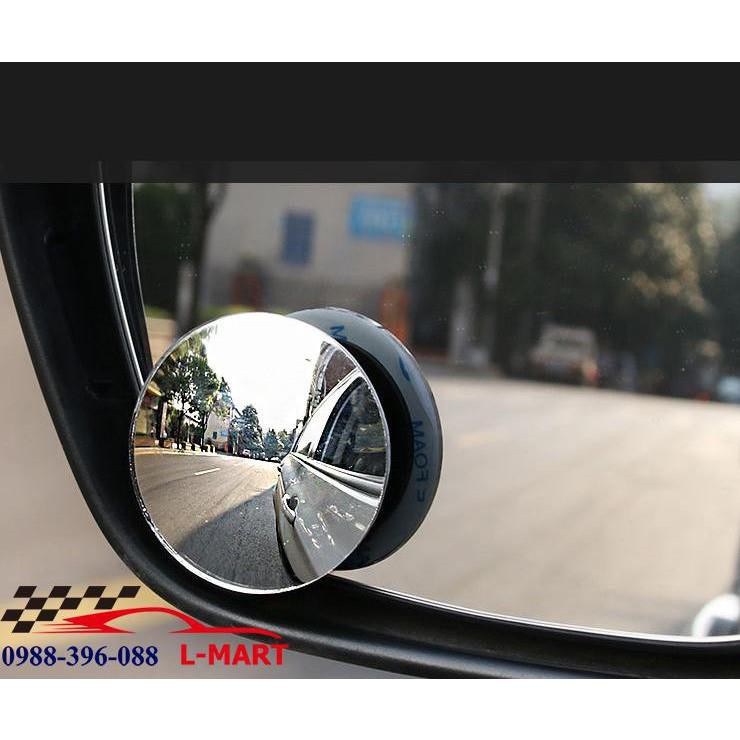 (LOẠI XỊN DÍNH 3M) Bộ 2 gương cầu lồi xoay 360 cao cấp cho ô tô - Sz633