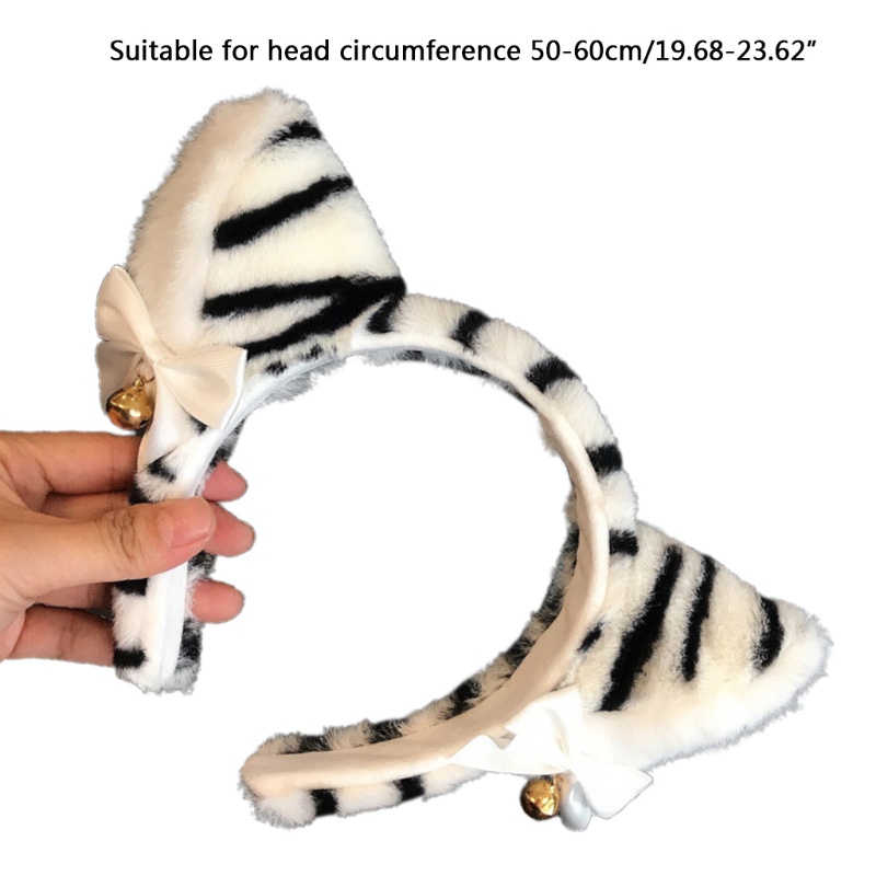 Băng Đô Tai Mèo Hoạt Hình Nhồi Bông Đáng Yêu Dành Cho Trẻ