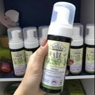 Dung dịch vệ sinh apteka lavender dạng bọt Nga