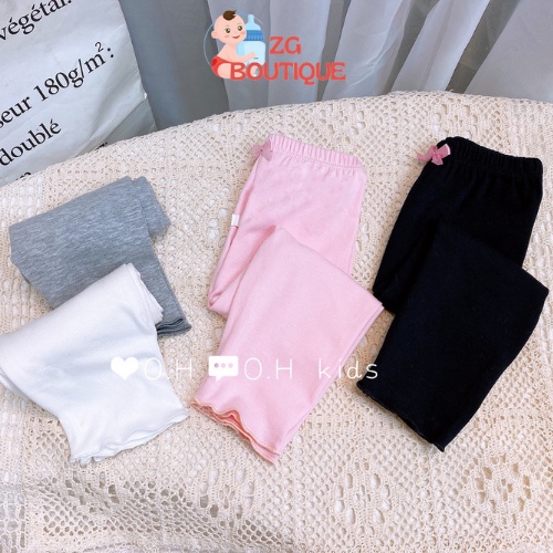 Quần legging bé gái, quần dài cho bé chất cotton co giãn 4 chiều mềm mại, thoải mái  size từ 7 đến 20kg