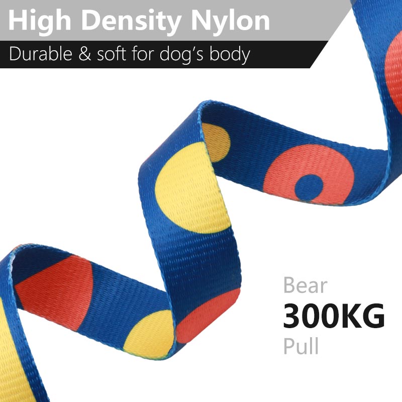 HamshMoc Đai dắt thú cưng đi dạo bằng nylon có tay cầm tùy chỉnh thời trang cho chó cỡ nhỏ/vừa