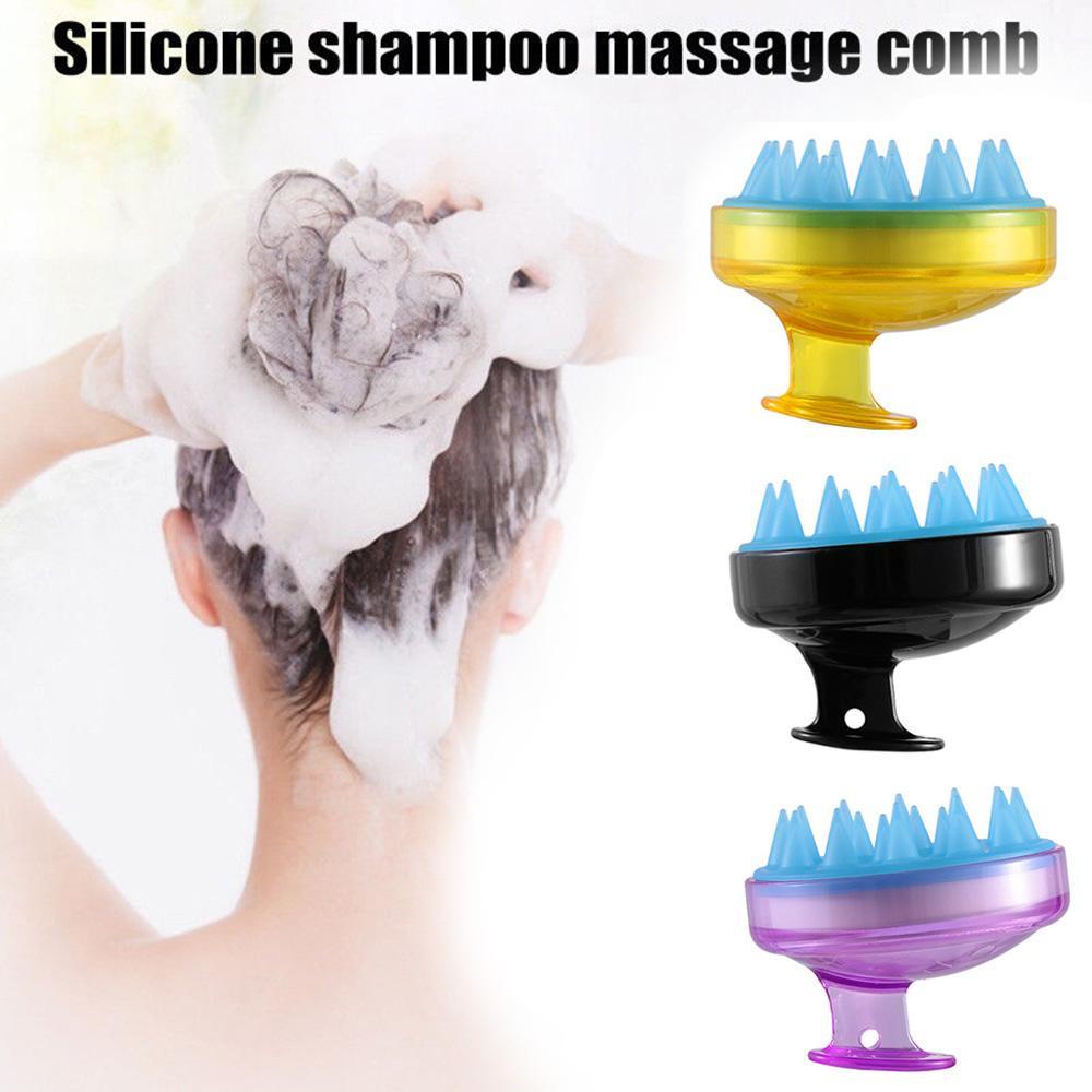 Dụng Cụ Mát Xa Da Đầu Bằng Silicone 5 Màu Tùy Chọn Tiện Dụng Cho Spa