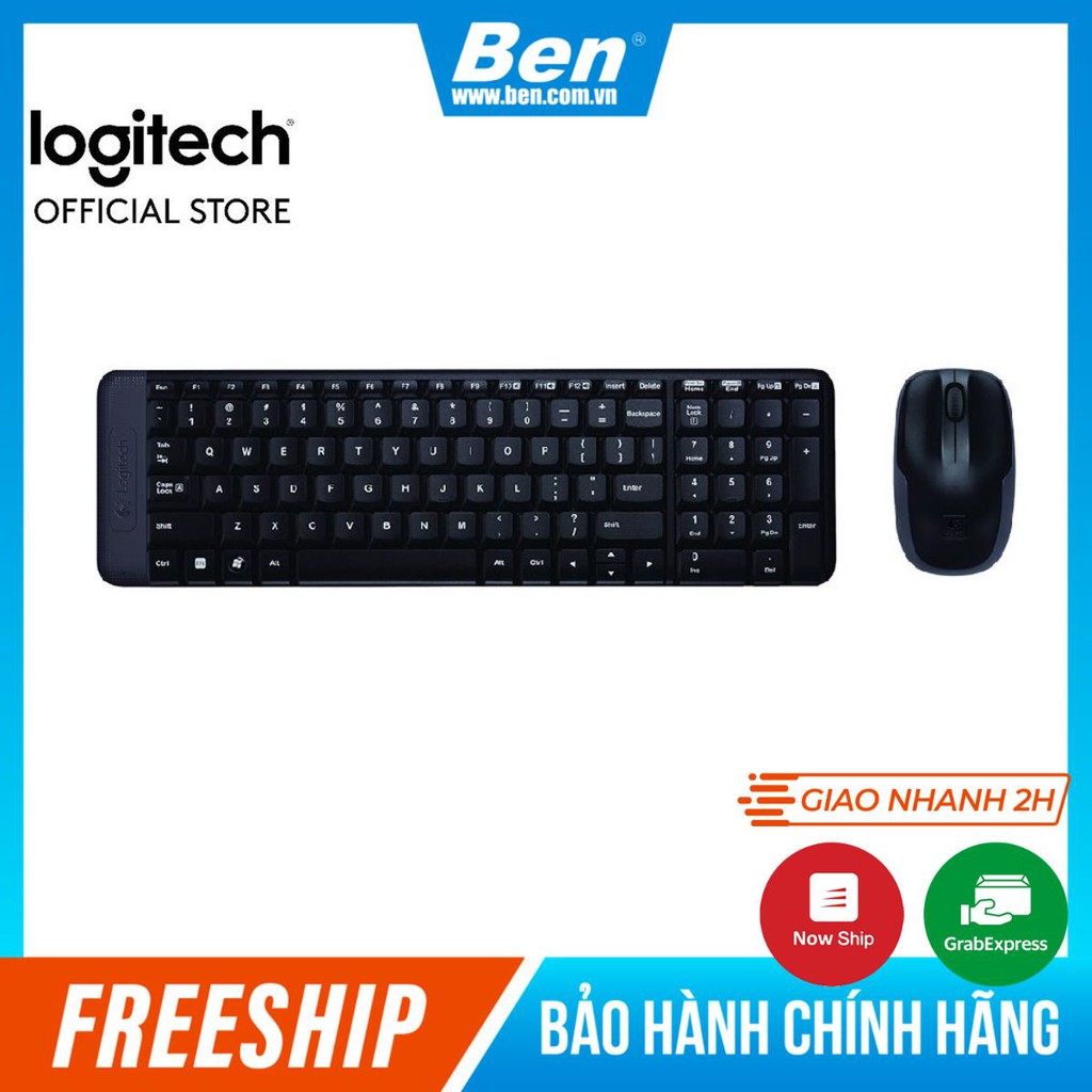 Bộ Bàn Phím Và Chuột Không Dây Logitech MK220