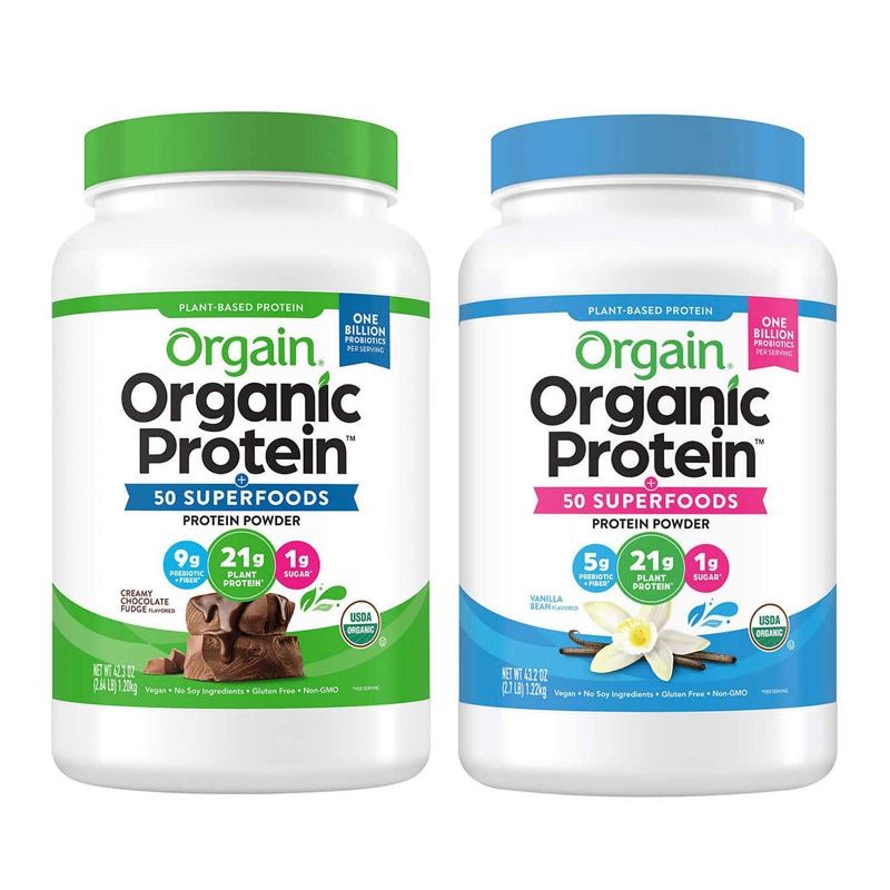 Bột Ngũ Cốc PROTEIN hữu cơ Orgain ORGAINIC PROTEIN POWDER 50 SUPERFOOD hộp 1212gr của Mỹ
