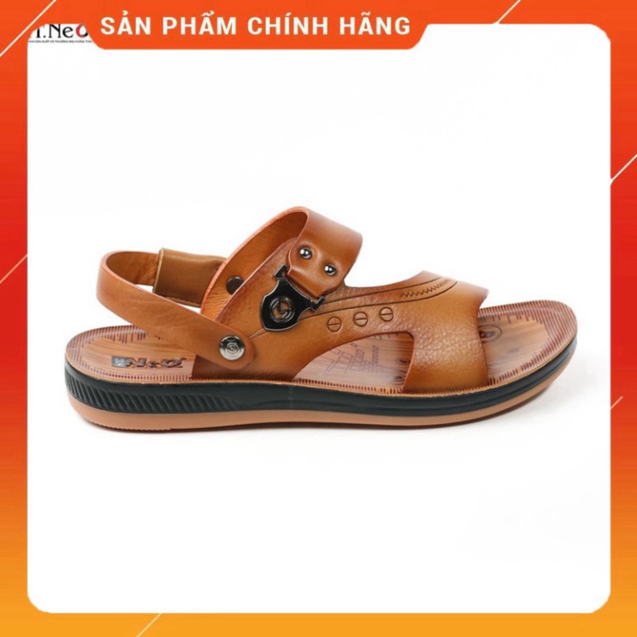 Dép nam đẹp - giày sandal nam HT.NEO (4) kiểu dáng đơn giản, màu sắc nhã nhặn, đi rất mềm và sáng chân SD70