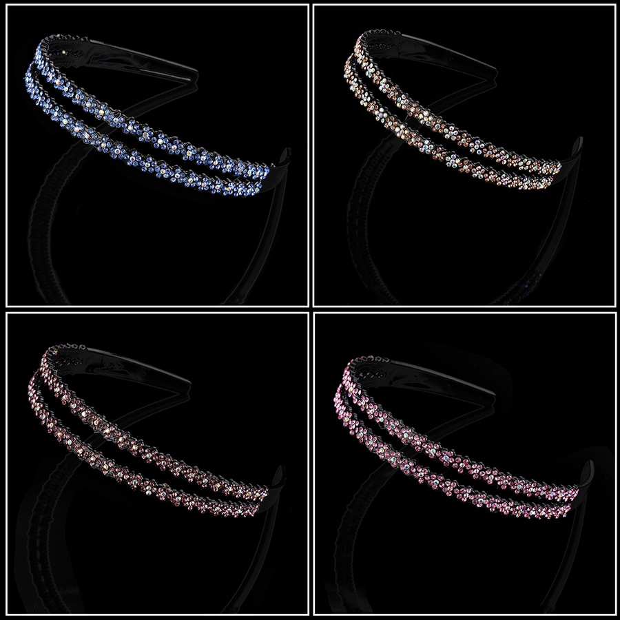 Băng đô cài tóc phối hạt đá thời trang cho nữ