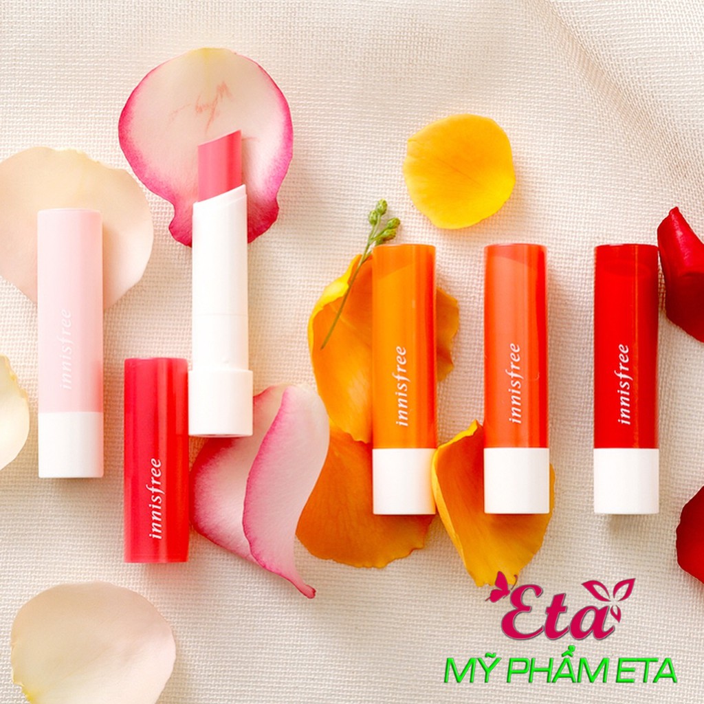 Son dưỡng môi có màu INNISFREE GLOW TINT LIP BALM Hàn Quốc dưỡng mềm, hồng môi 3.5g