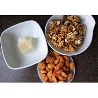 Combo 500g Quả óc chó còn vỏ + 500g nhân hạnh nhân Làm sữa