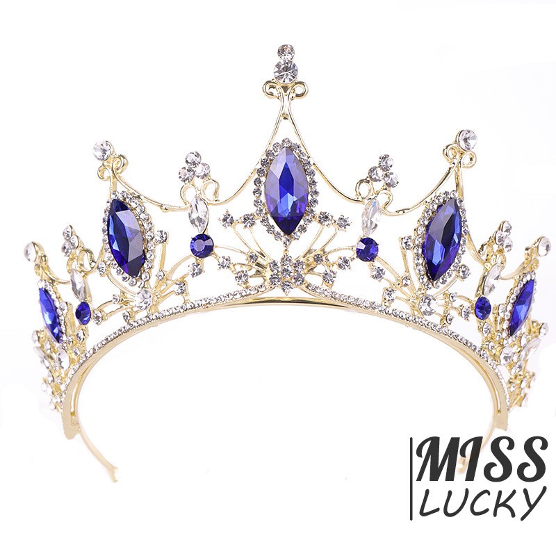 Phụ kiện cài tóc vương miện phong cách vintage thời trang cho nữ