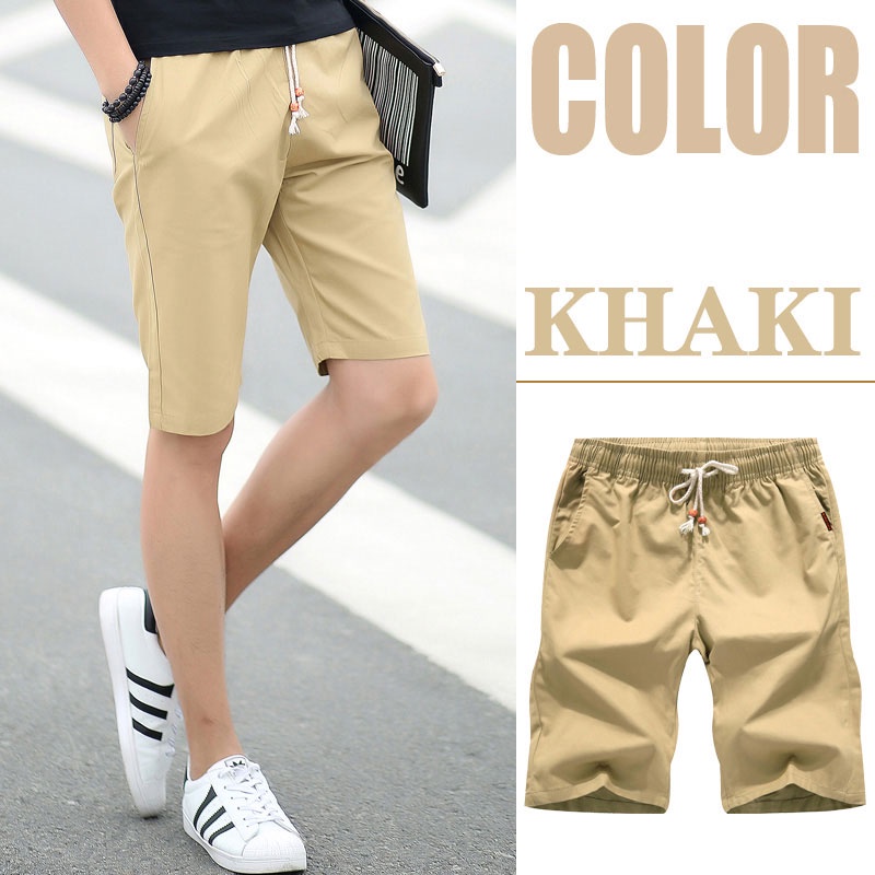 Quần short đi biển thiết kế rút dây 4 màu tùy chọn size M-5XL thời trang thường ngày cho nam
