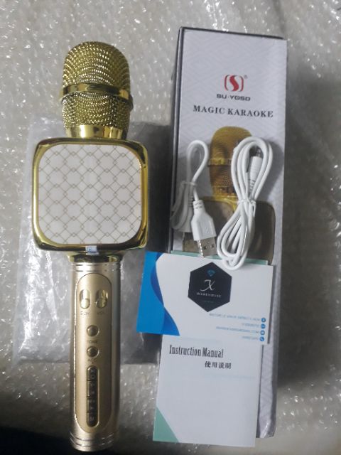 Micro Karaoke Bluetooth YS05 chính hãng thiết kế sang trọng, micro không dây hát karaoke kèm loa bluetooth