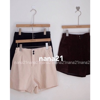Quần short nhung cạp chun 2 cúc