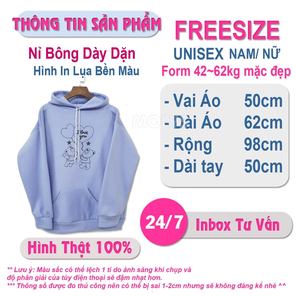 Áo hoodie nam nữ  nỉ lót bông form rộng sweater Unisex oversize Ulzzang Streetwear Hàn Quốc | BigBuy360 - bigbuy360.vn