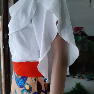 Áo đũi  trắng đỗ giã