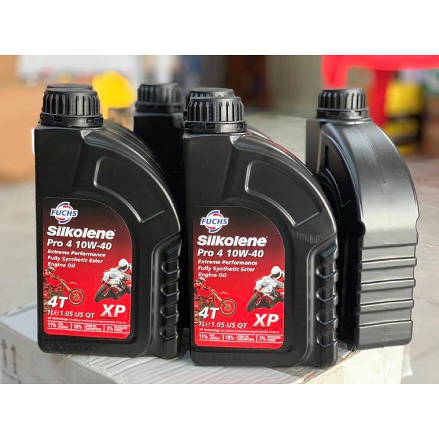 [10W40] Nhớt Fuchs Silkolene Pro 4 10W40 XP (Chai 1 Lít) - Nhập khẩu UK