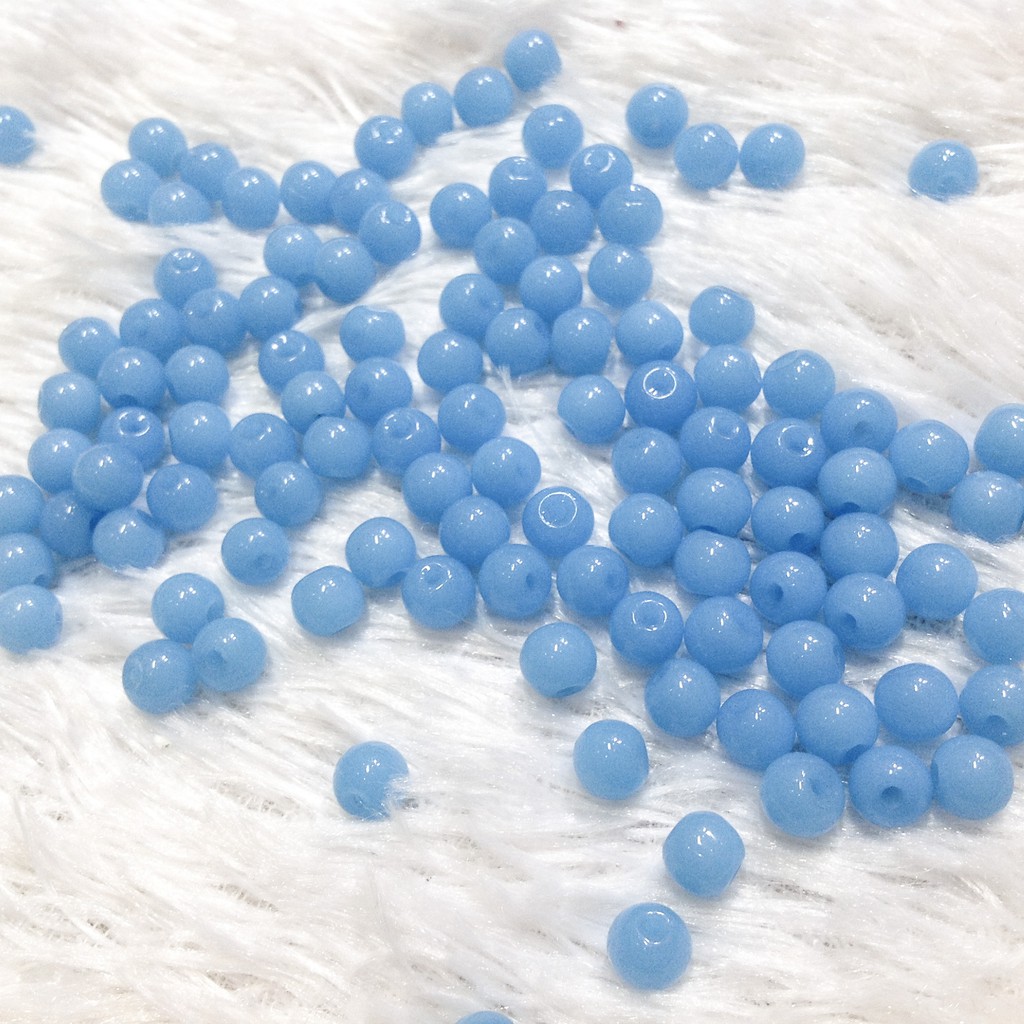 Hạt đá phong thủy xỏ vòng làm trang sức handmade size 6mm