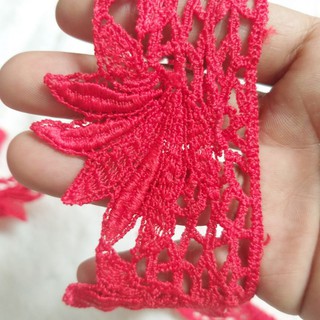 Ren trang trí, màu đỏ ,size 5.5cm( 3m/12k)