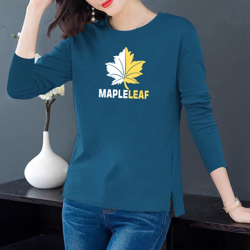 Áo thun nữ dài tay cổ tròn thời trang