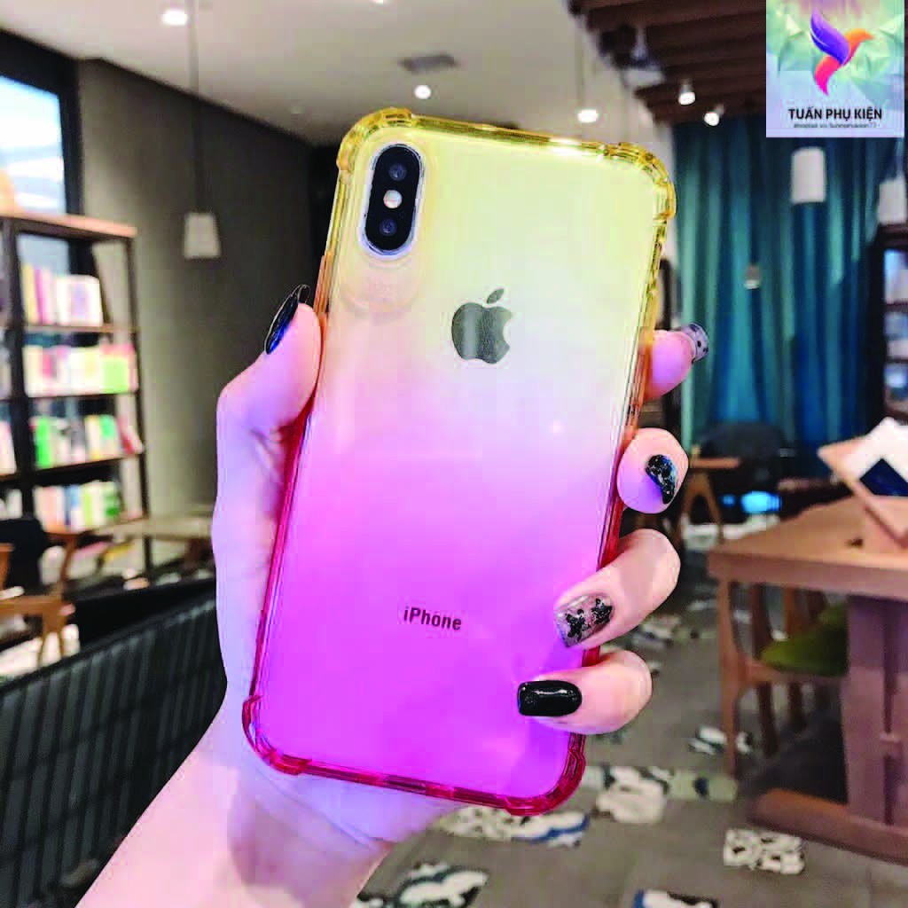 Ốp Lưng Iphone ⚡ Ốp Lưng Điện Thoại Iphone Chống Sốc Phối Màu ⚡ Full Size Từ Iphone 6 - 11 Promax - Tuấn Case 75