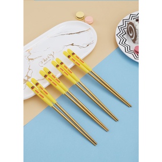 Set 5 Đôi Đũa Vịt Vàng Cute