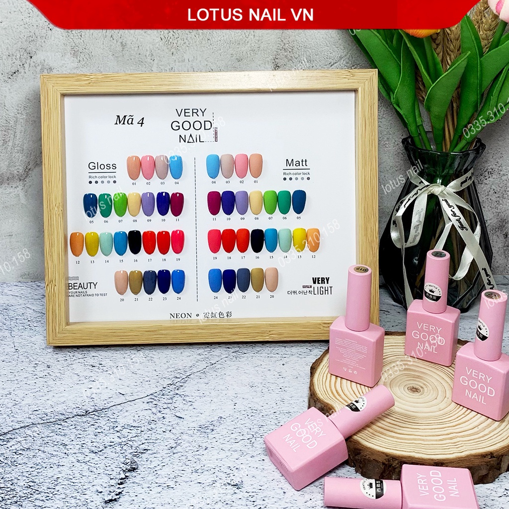 Set sơn gel Very Good 24 màu cao cấp tặng kèm bảng màu