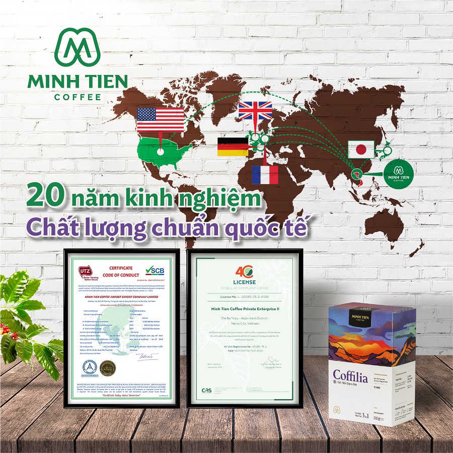 [Mua 2 tặng 1 hộp hòa tan 216g]Cà phê hòa tan 3in1 sạch nguyên bản Coffilia - Vị nhẹ 216g (hộp 12 gói) | BigBuy360 - bigbuy360.vn