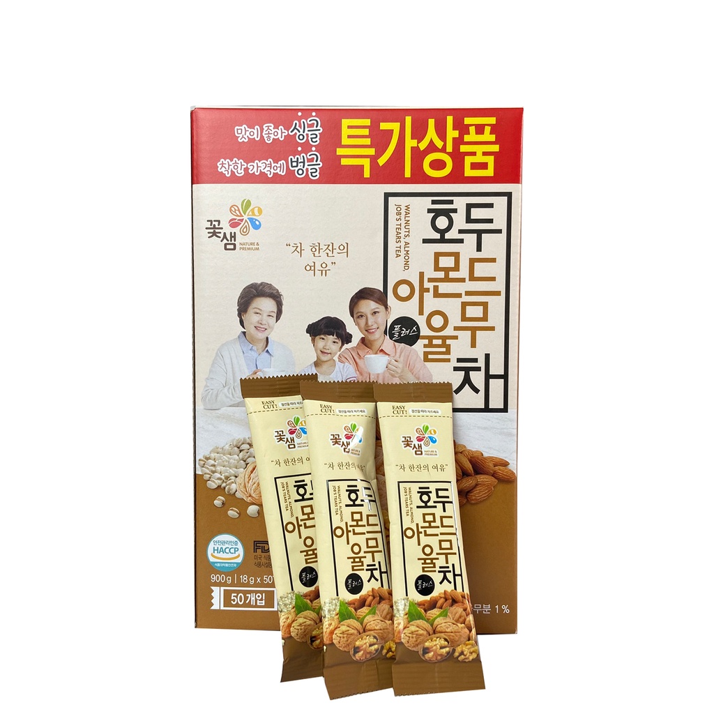 Bột Ngũ Cốc Hạt Óc Chó Hạnh Nhân Hàn Quốc Cao Cấp Bổ Sung Dinh Dưỡng Cho Mẹ và Bé (50 Gói)
