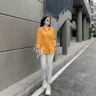 Sơ mi linen form basic