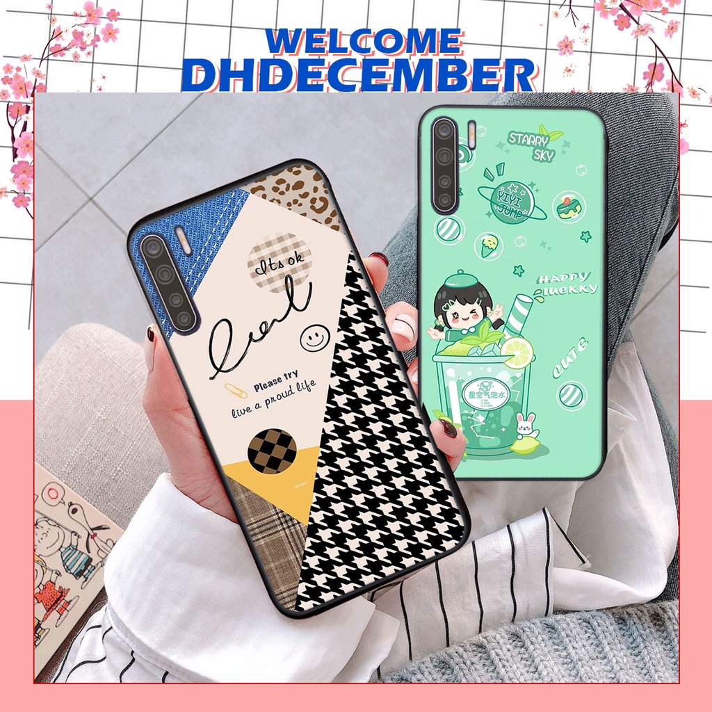 Ốp lưng Oppo A91 / RENO 3 / RENO 3 PRO in hình nice ,good luck happy ốp xinh viền dẻo đẹp chất