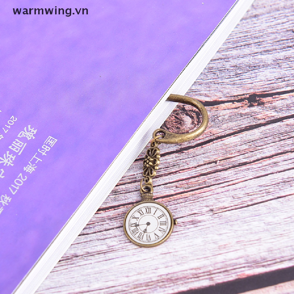 [warmwing] Thẻ Đánh Dấu Sách Bằng Hợp Kim Đồng Phong Cách retro vintage Tự Làm Để Làm Quà Tặng