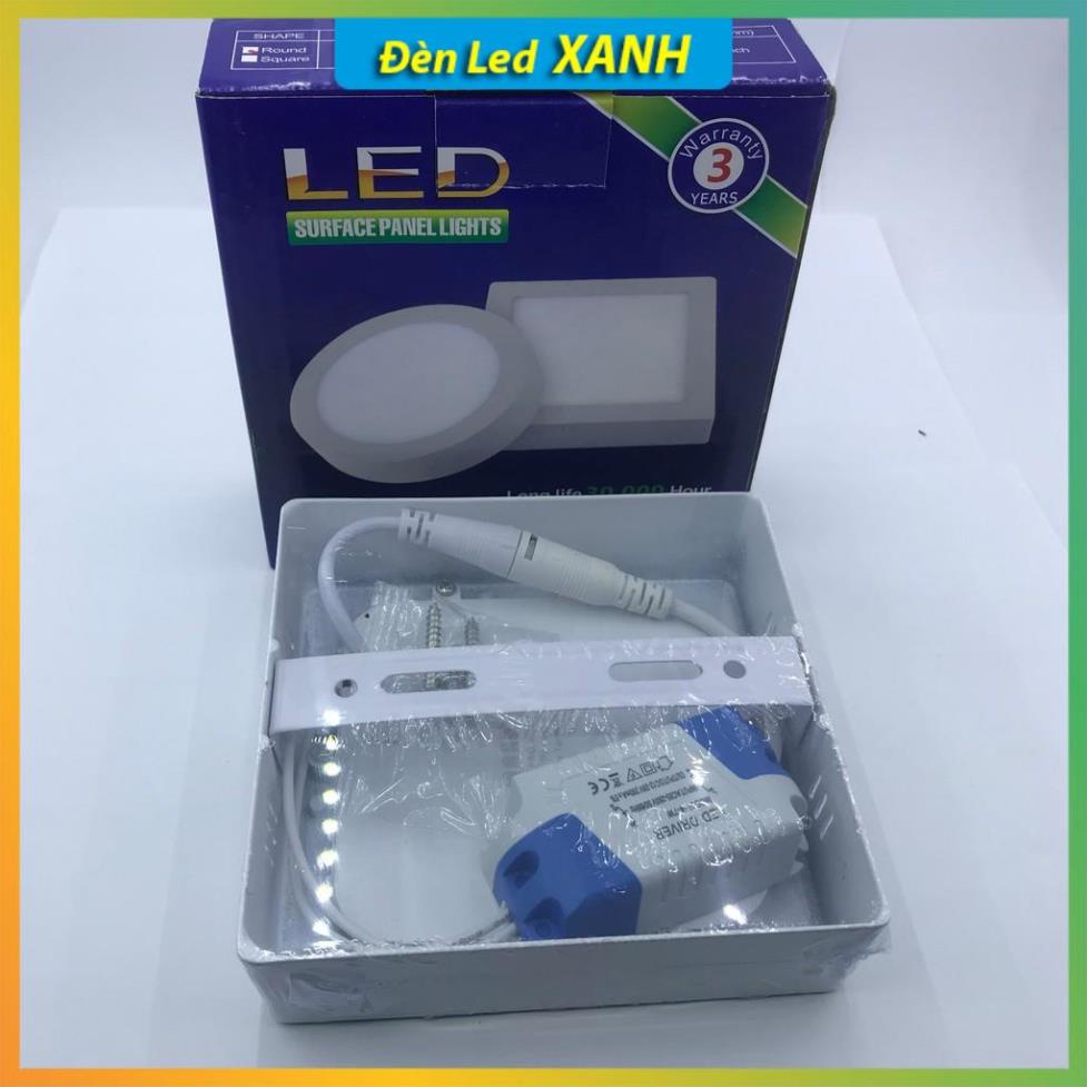 Đèn Ốp Nổi, Đèn Led Trần Trang Trí Panel Nổi Vuông 6-24w  nhôm dày tản nhiệt siêu sáng, bền bỉ.