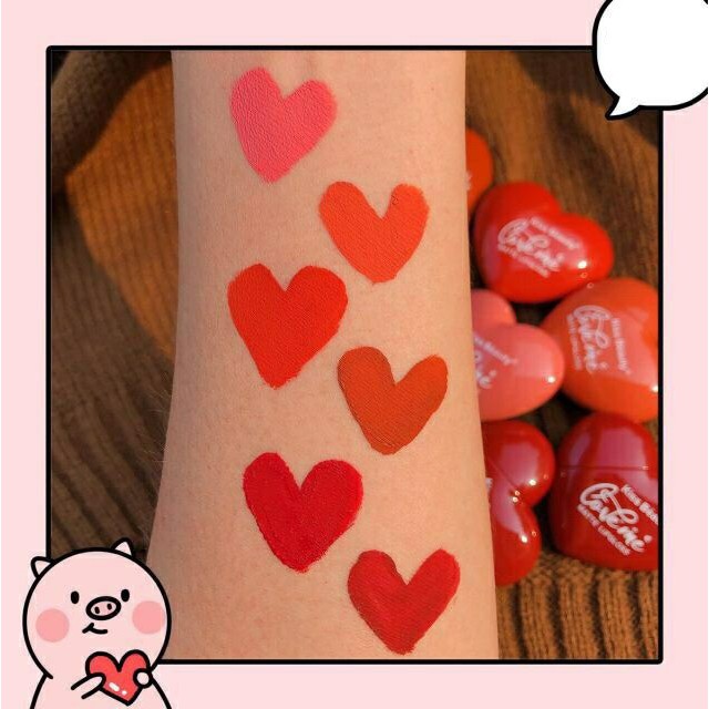 Son Kem Tint Kiss Beauty Trái Tim For Valentine | Thế Giới Skin Care