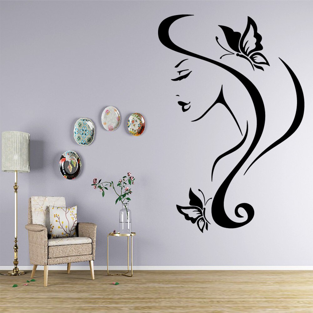Miếng Dán Tường Trang Trí Nhà Cửa In Chữ Beauty Salon Nghệ Thuật