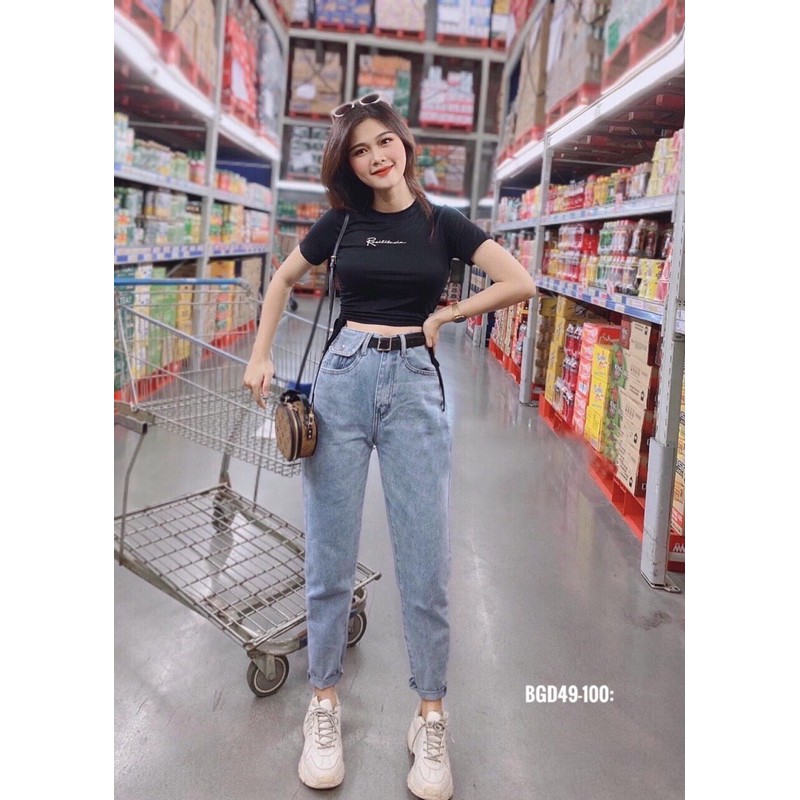 Bigsize Quần jean BGD49-100 túi nắp