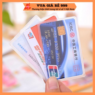 Vỏ bọc thẻ căn cước bằng lái thẻ tín dụng ATM trong suốt SET 10 CÁI VB01