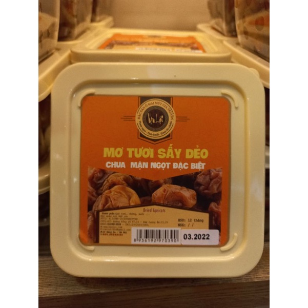 Ô mai Vạn Lợi - Mơ tươi sấy dẻo chua mặn ngọt đặc biệt - Hộp